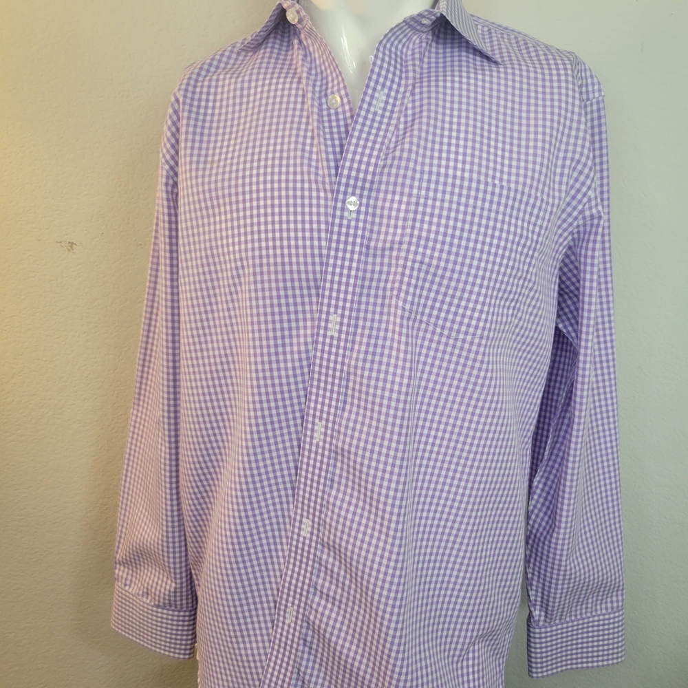 Bonobos Purple Gingham Casual Shirt